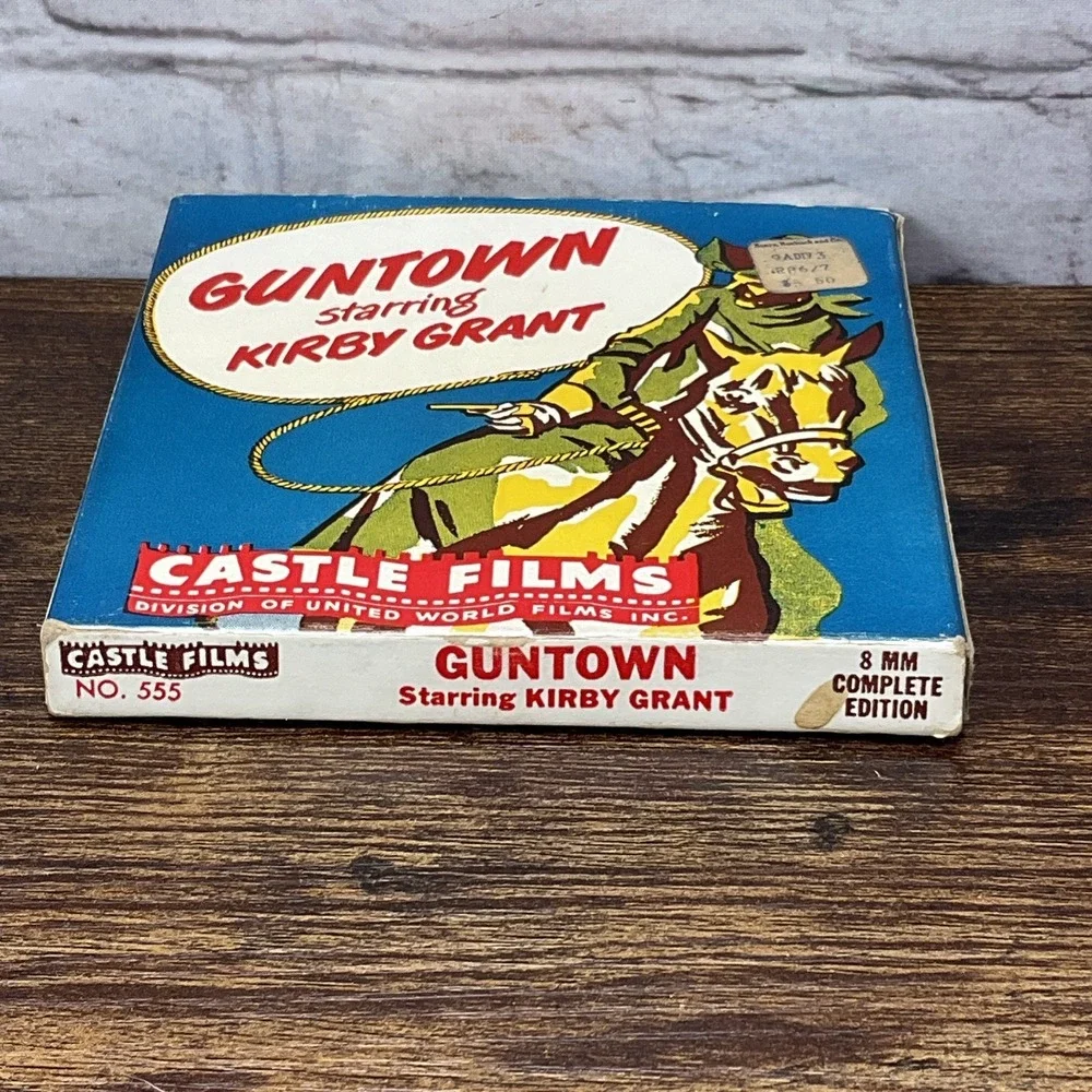 Guntown starring Kirby Grant 8MM Vintage Movie Original Box And Price Tag